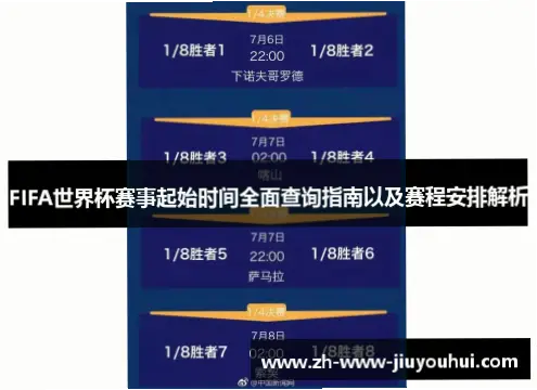 世界杯赛程安排查询指南